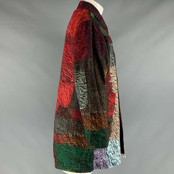 PIERRE-LOUIS MASCIA Multi-Color Print Cotton Coat - Picture 3 of 5